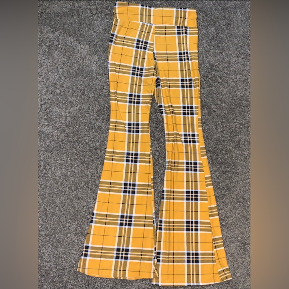 Plaid Yellow Bottoms